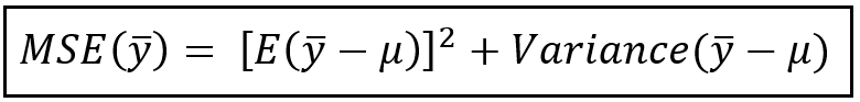 MSE of sample mean Y_bar (Image by Author)